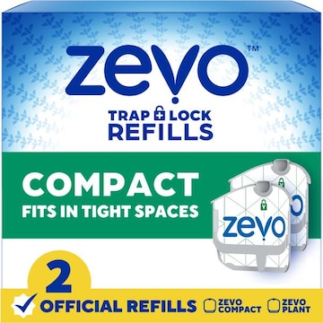 Zevo Flying Insect Trap Compact Refill - 2 Refill Cartridges