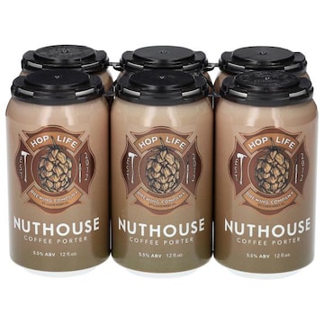 Hop Life Brewing Company Nuthouse Coffee Porter Beer