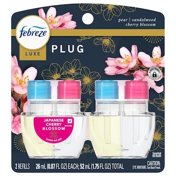 Febreze Plug Luxe Japanese Cherry Blossom Scented Oil Refills