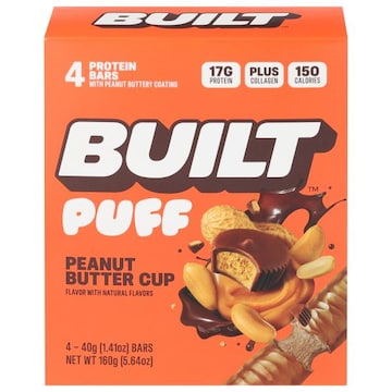 Built Bar Puff Peanut Butter Cup Protein Bars