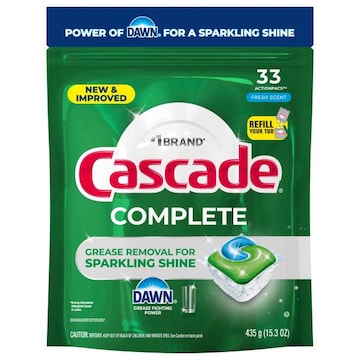 Cascade Complete ActionPacs Fresh Scent Dishwasher Detergent