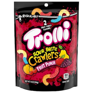 Trolli Sour Brite Crawlers Fruit Punch Gummi Candy
