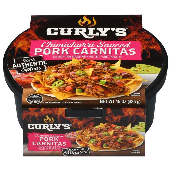 JUICY PORK & VEGGIES 50g✕69袋＋小物２点おまけ付き‼︎ Curly's Chimichurri Sauced Pork Carnitas | Publix Super Markets