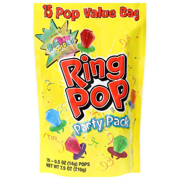 Ring Pop Rainbow Sherbet Flavor Pops Party Pack | Publix Super Markets