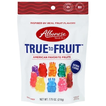 Albanese World's Best True To Fruit Gummi Candy