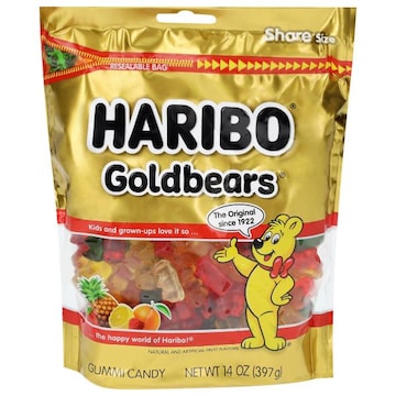 Haribo Goldbears Gummi Candy Share Size