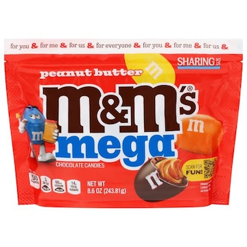 M&M's Peanut Butter Mega Chocolate Candies Sharing Size
