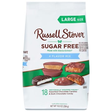 Russell Stover Sugar Free 4 Flavor Mix Candy Large Size