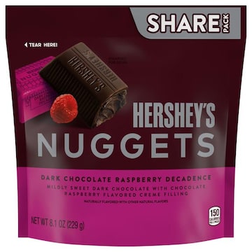 Hershey's Dark Chocolate Raspberry Decadence Nuggets Share Pack