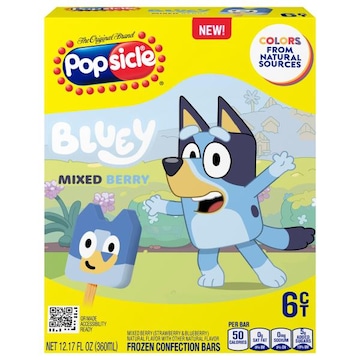 Popsicle Bluey Mixed Berry Frozen Confection Bars