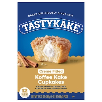 Tastykake Cupkakes, Coffee Kake, Creme Filled