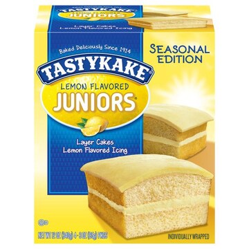 Tastykake Cakes, Lemon Flavored, Juniors