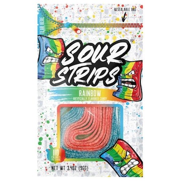 Sour Strips Rainbow Candy