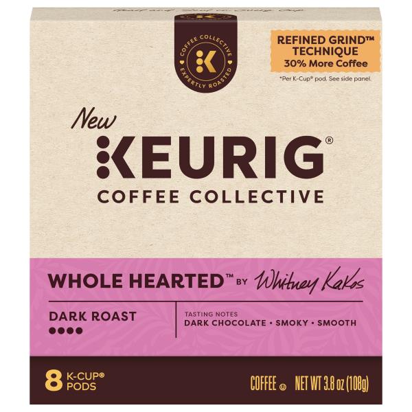 Keurig K-Cupポッド 6個箱 Keurig Coffee Collective K-Cup Pods Dark Roast Whole Hearted