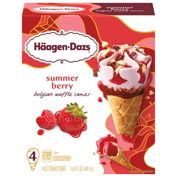 Haagen-Dazs Summer Berry Ice Cream Cones | Publix Super Markets