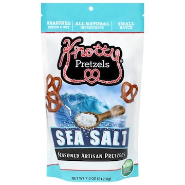 Knotty Pretzels Sea Salt Seasoned Artisan Pretzels