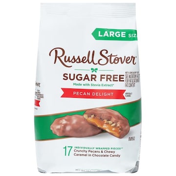 Russell Stover Sugar Free Pecan Delight Candy Large Size