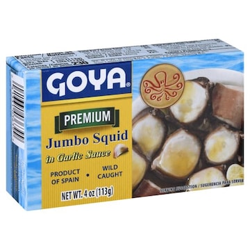 Goya Premium Jumbo Squid in Garlic Sauce, Jumbo