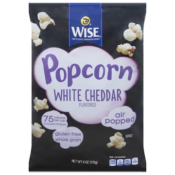 Wise Popcorn, Air Popped, White Cheddar Flavored