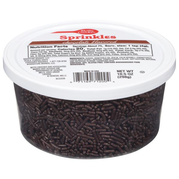 Betty Crocker Sprinkles, Chocolate Publix Super Markets