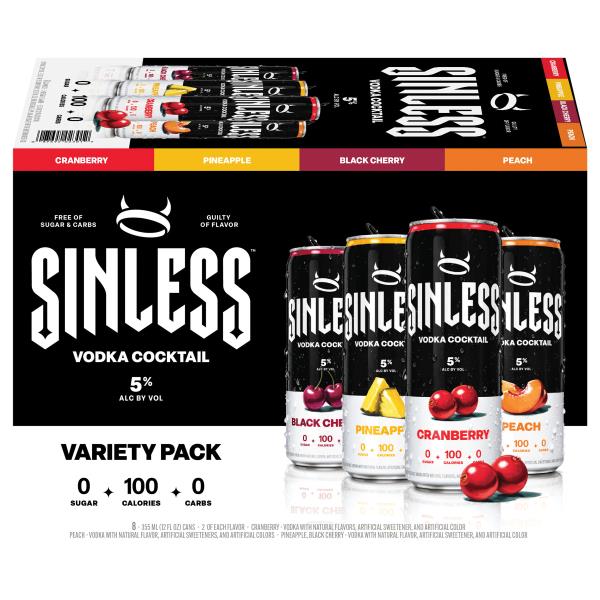 Sinless Spirits Vodka Cocktail Variety Pack | Publix Super Markets