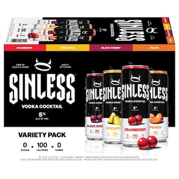Sinless Spirits Vodka Cocktail Variety Pack