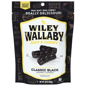 Wiley Wallaby Soft & Chewy Gourmet Classic Black Licorice