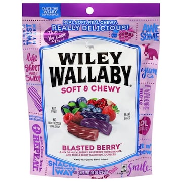 Wiley Wallaby Soft & Chewy Blasted Berry Licorice