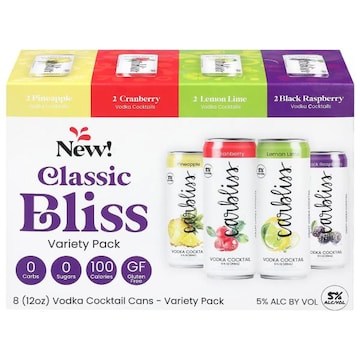 Carbliss Classic Bliss Assorted Vodka Cocktail Variety Pack