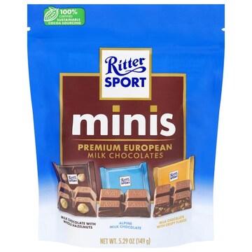 Ritter Sport Premium European Minis Milk Chocolates