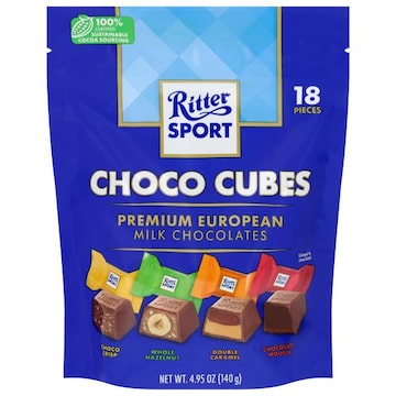 Ritter Sport Choco Cubes Premium European Assorted Milk Chocolates