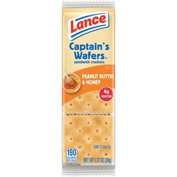 Lance® Captain's Wafers Captain's Wafers Peanut Butter and Honey Sandwich Crackers