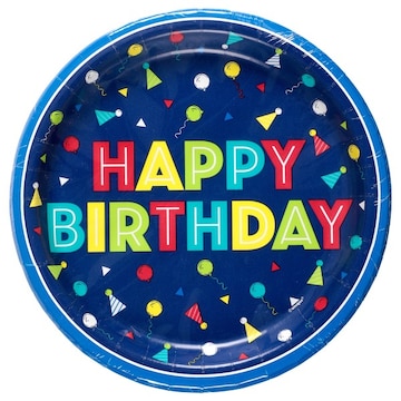 Unique Peppy Birthday 8.62 in Plates