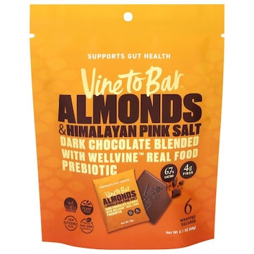 Vine to Bar Almond & Himalayan Pink Salt Dark Chocolate