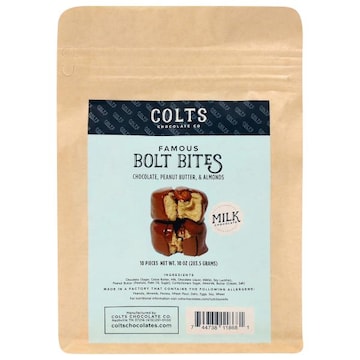 Colts Chocolate Co Famous Bold Bites Chocolate, Peanut Butter & Almonds Milk Chocolate