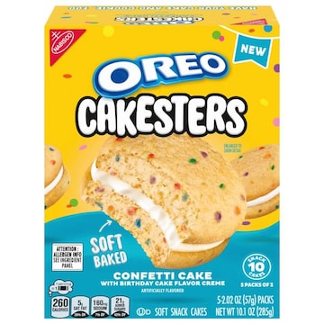 Oreo Soft Baked Confetti Cake with Birthday Cake Flavor Creme
