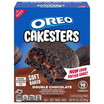 Oreo Cakesters Soft Baked Double Chocolate Snack Cake