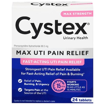 Cystex Max Strength Tablets UTI Pain Relief