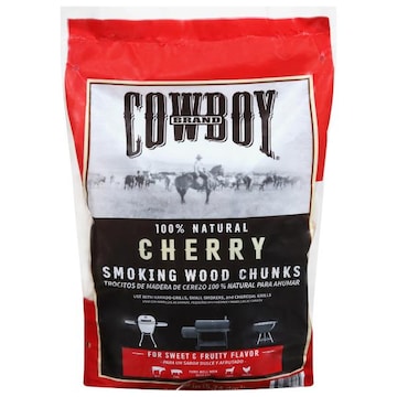 Cowboy Smoking Cherry Wood Chunks