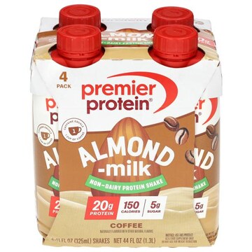 Premier Protein Non-Dairy Almond-Milk Coffee Protein Shake