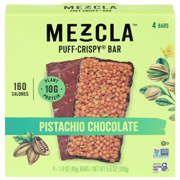 Mezcla Pistachio Chocolate Puff-Crispy Bar