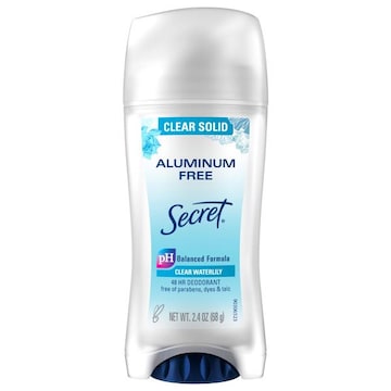 Secret Clear Solid Aluminum Free 48 Hr Deodorant