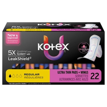 U by Kotex Ultra Thin Regular Pads + Wings