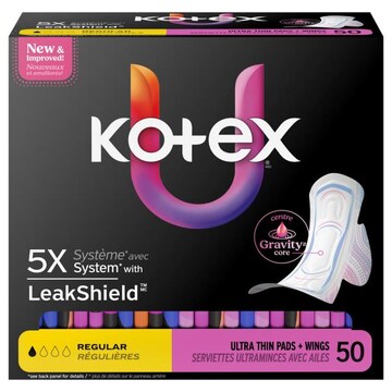 U by Kotex Ultra Thin Regular Pads + Wings