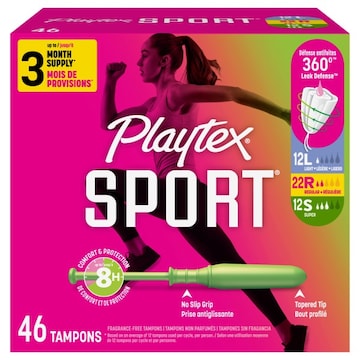 Playtex Sport Light/Regular/Super Fragrance-Free Tampons