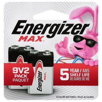 Energizer Max 9V Alkaline Batteries