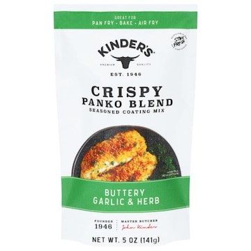 Kinder's Crispy Panko Blend Buttery Garlic & Herb Seasoned Coating Mix