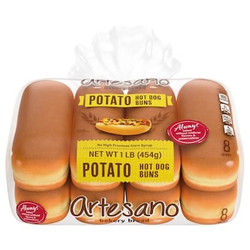 Artesano Potato Hot Dog Buns