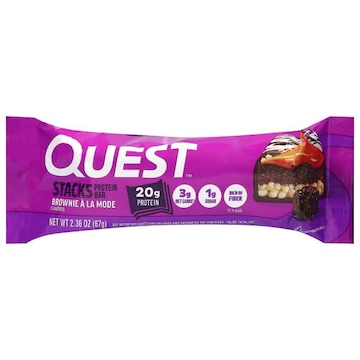 Quest Stacks Brownie a la Mode Flavored Protein Bar