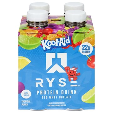 Ryse Zero Sugar Kool-Aid Tropical Punch Protein Drink